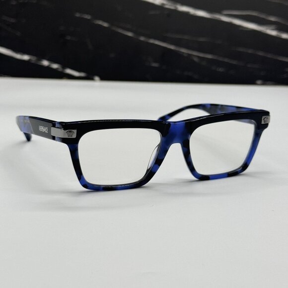 NEW VERSACE VE3354 5460 MEN BLACK/BLUE EYEGLASSES VERSACE - Picture 4 of 9
